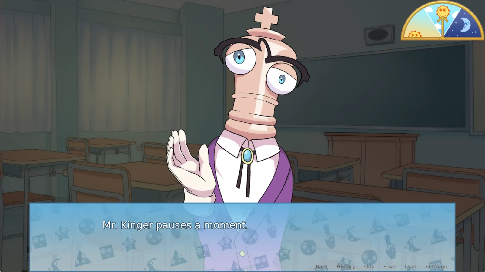TADC Dating Sim character route selection scene